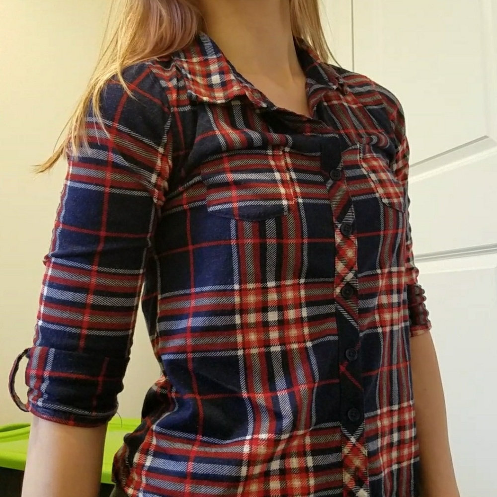 Plaid button up